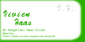 vivien haas business card